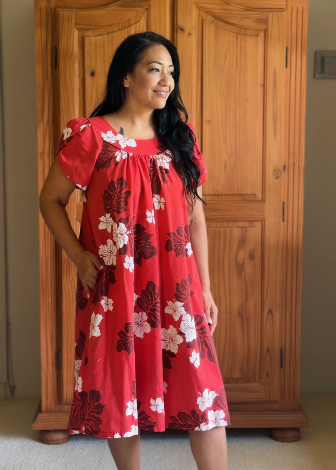 Red Hibiscus Shorty Mu&