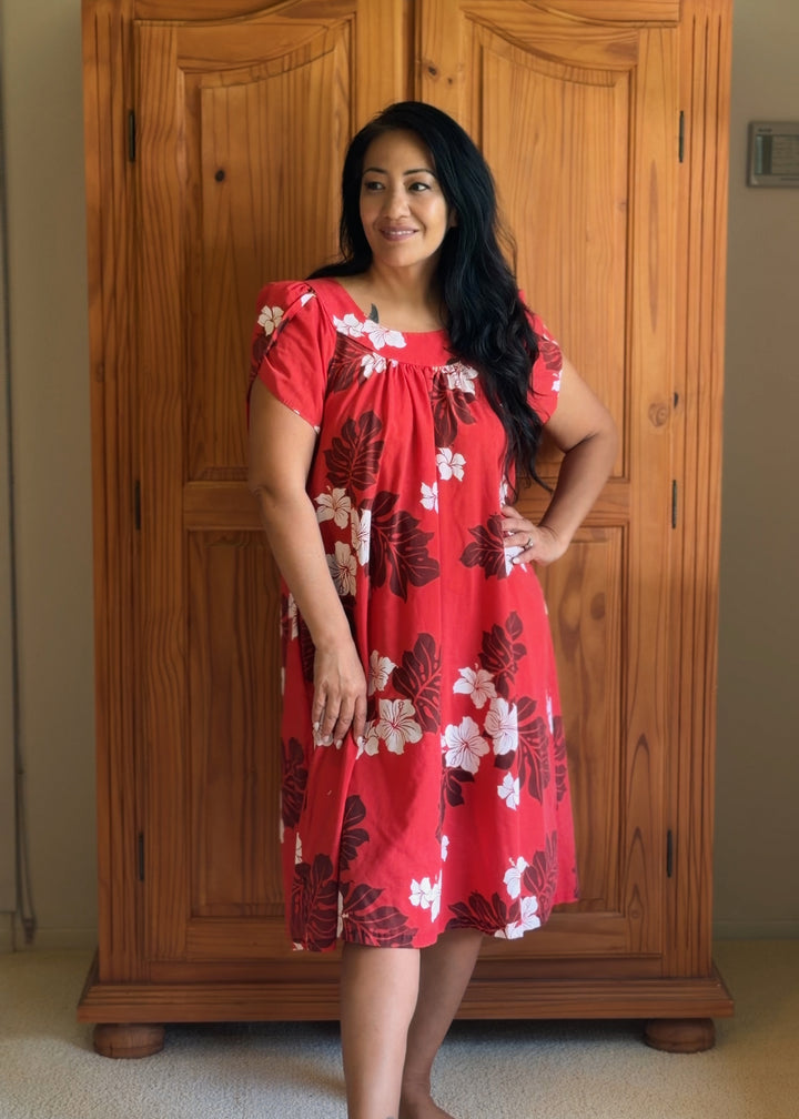 Red Hibiscus Shorty Mu&