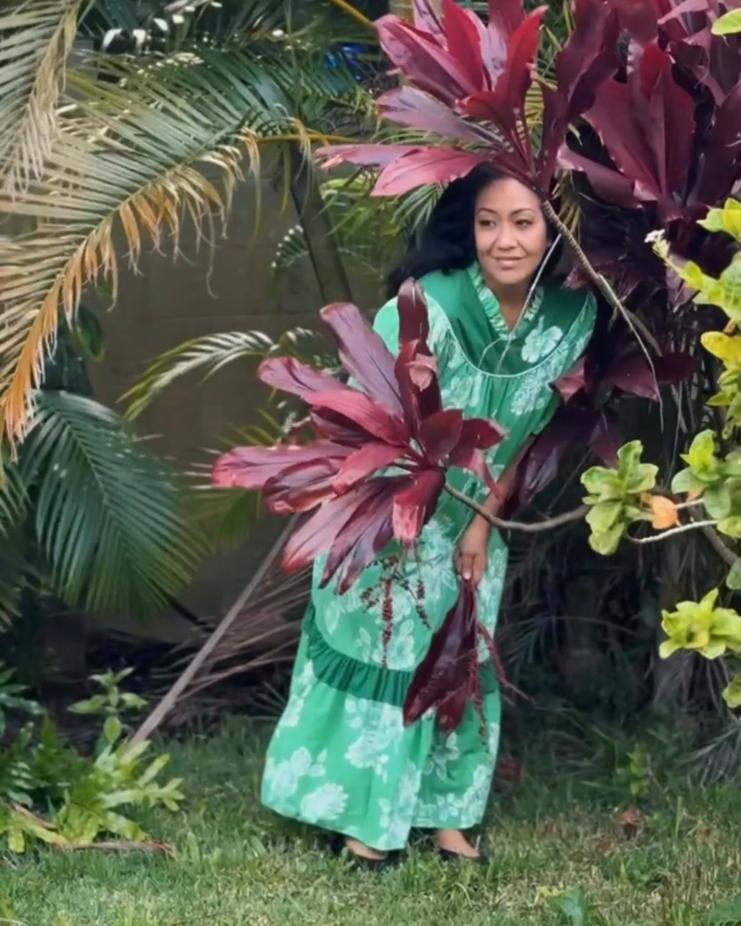 Green Good Times Mu’umu’u