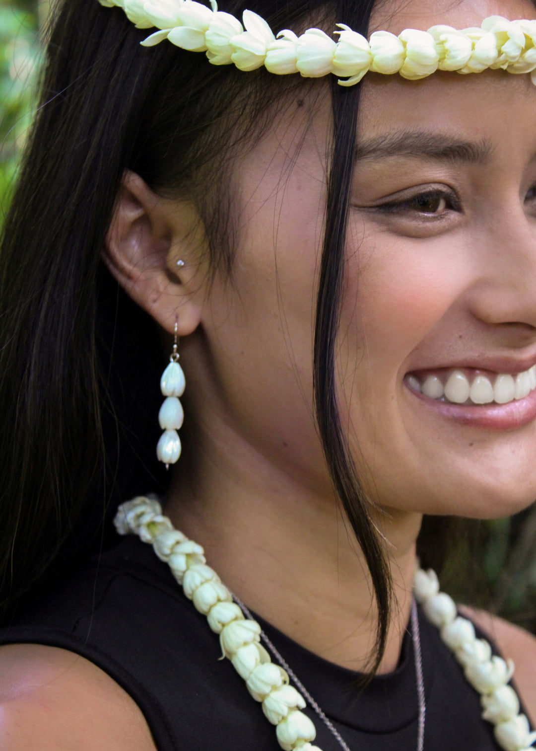 Pikake ‘Ekolu Strand Earrings