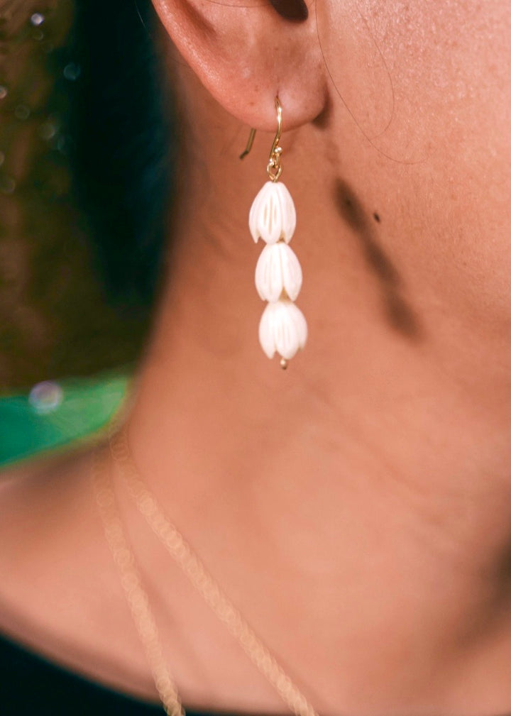 Pikake ‘Ekolu Strand Earrings