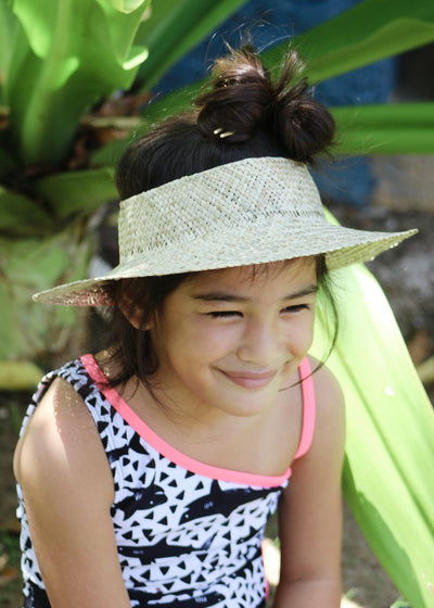 Keiki Pikoʻole Pāpale Hawaiian Crownless Hat