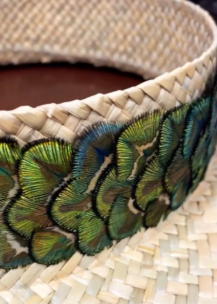 Peacock Feather Hatband