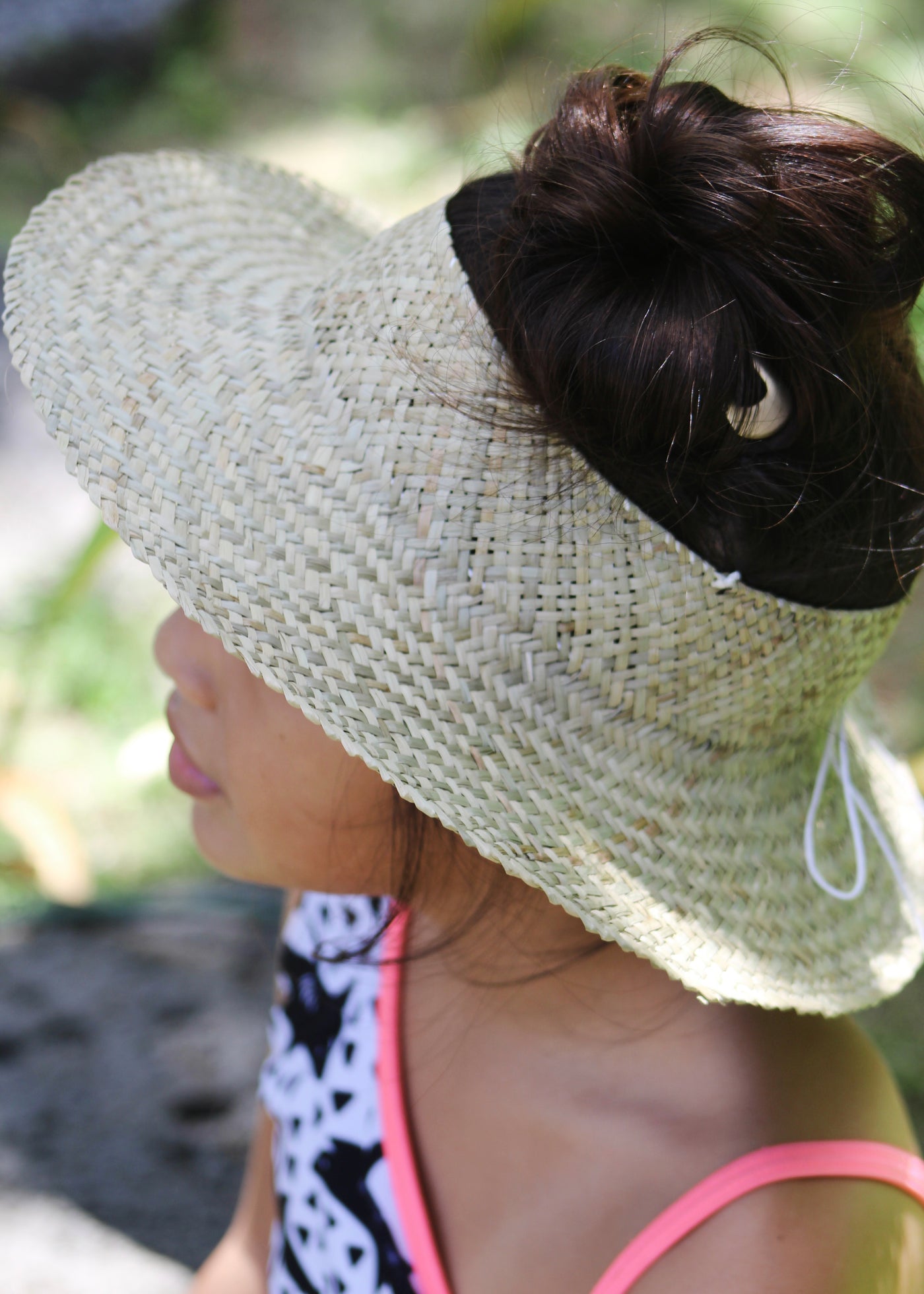 Keiki Pikoʻole Pāpale Hawaiian Crownless Hat